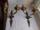 French Stunning Antique A Sconces Wall Light Ornately Chateau - Swans Chandeliers, Fixtures, Sconces photo 3