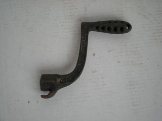 Cast Iron Cook Stove Handle Grate Crank Shaker / Lid Lifter Square Hole photo