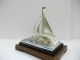 The Sailboat Of Silver970 Of The Most Wonderful Japan.  A Japanese Antique Other Antique Sterling Silver photo 4