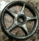 Vintage Large Cast Iron Industrial Valve Handle Wheel Gear Steampunk Art (rt) Other Mercantile Antiques photo 2