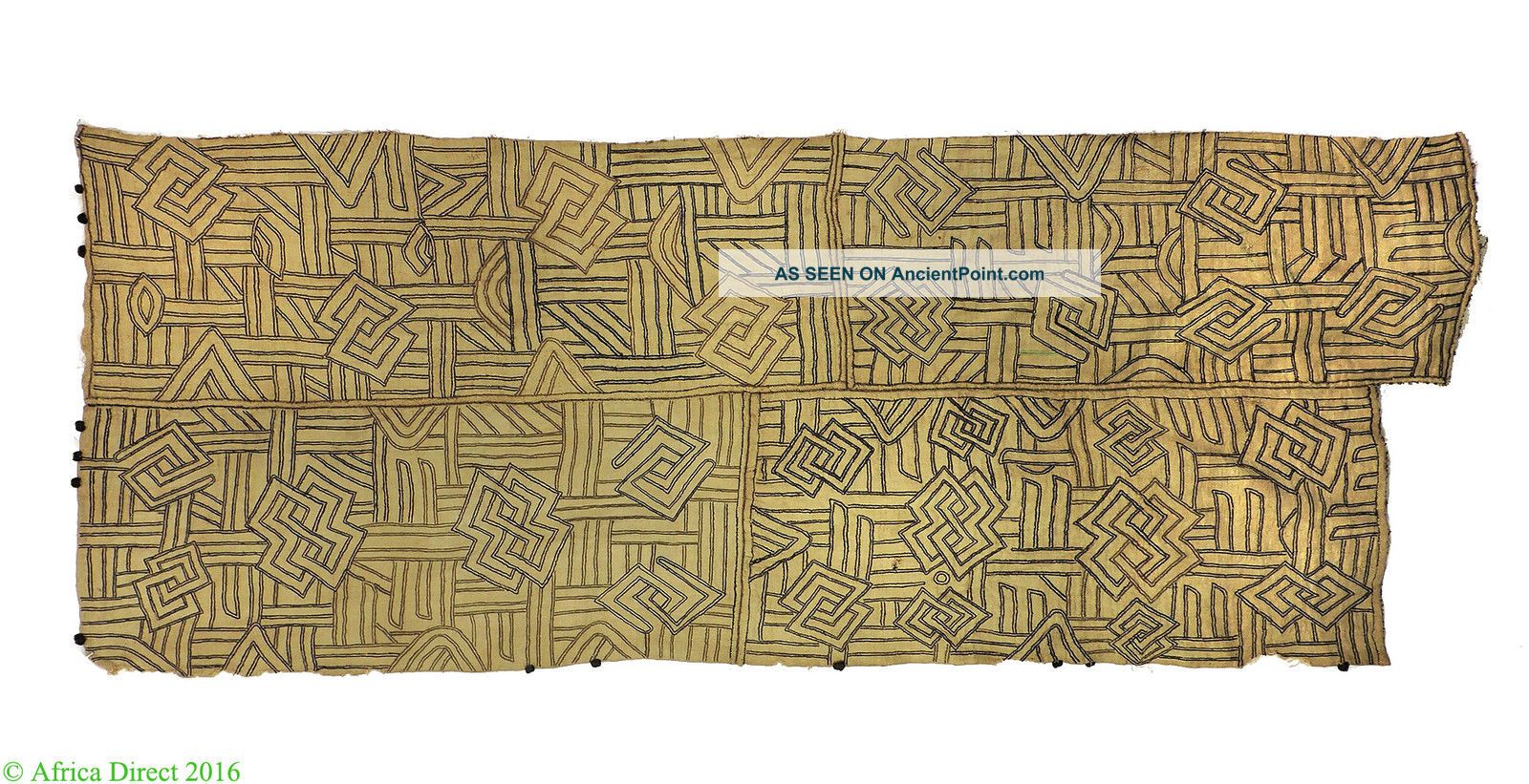 Kuba Raffia Textile Congo African Art 4 Feet Was $250 Other African Antiques photo