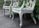 Antique Pair French Louis Philippe Gondola Parlor Arm Upholstered Chair Frames 1800-1899 photo 5