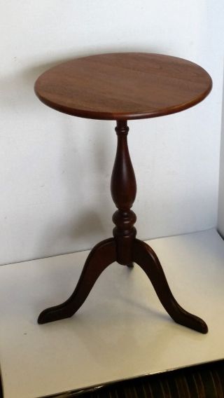 Antique Telephone Table / Wine Stand Table Circa 1930 ' S Walnut photo