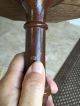 Small Mahogany Pie Crust Leather Top Table - Taiwan Unknown photo 7