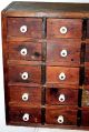 Antique 25 Drawer Apothecary / Druggist / Watchmakers Cabinet W/ Porcelain Knobs 1800-1899 photo 2