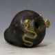 Chinese Bronze Gilt Hand - Carved Snake & Mouse Pot W Xuande Mark Aaa Other Chinese Antiques photo 3