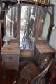 Antique Primitive Rustic Vanity Triple Mirror Unrestored Drawers Dresser 1900-1950 photo 1
