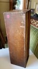 Stacking Bookcase Section / Barrister Quartered Oak Wavy Glass Metal Bands Unknown photo 1