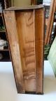 Stacking Bookcase Section / Barrister Quartered Oak Wavy Glass Metal Bands Unknown photo 2