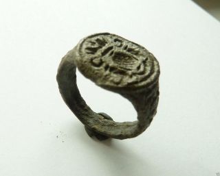 Post Medieval Lead Seal - Ring (1202) photo