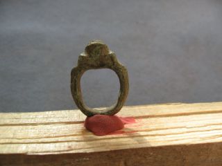 Ancient Celtic Bronze Finger Ring 300 - 50 B.  C. photo