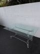 Mid - Century Modern Lucite And Chrome Glass - Top Desk / Dining Table 7317 Post-1950 photo 7