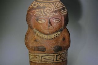 Pre Columbian Idol Fertility Goddess Figure Tl Chancay Antique Ceramic photo