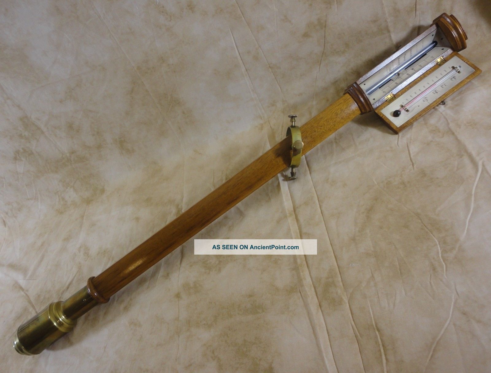 English Marine Ship ' S Rosewood Stick Barometer Garner & Marney Ltd. ,  London Barometers photo