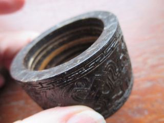 Old Oriental Decorated Napkin Ring,  Possibly Japanese photo