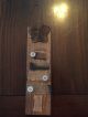 Primitive Christmas Tree Rustic Buttons Sampler Mini Sign Repurposed Wood Primitives photo 2