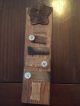 Primitive Christmas Tree Rustic Buttons Sampler Mini Sign Repurposed Wood Primitives photo 3