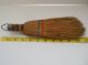 Vintage Hand Broom Straw Brush With Hook Primitive Folk Art Americana Hearth Ware photo 3