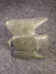Large Stone Pipe Bat Winged Carving Stone Pipe Detail Steatite Stone Native American photo 4