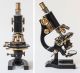 Antique Leitz Black And Brass Microscope Mechanical Rotating Stage C.  1919 Microscopes & Lab Equipment photo 2