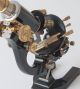 Antique Leitz Black And Brass Microscope Mechanical Rotating Stage C.  1919 Microscopes & Lab Equipment photo 5