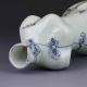 Chinese Famille Rose Porcelain Hand - Painted Bamboo Cheongsam Shape Vase G306 Vases photo 7
