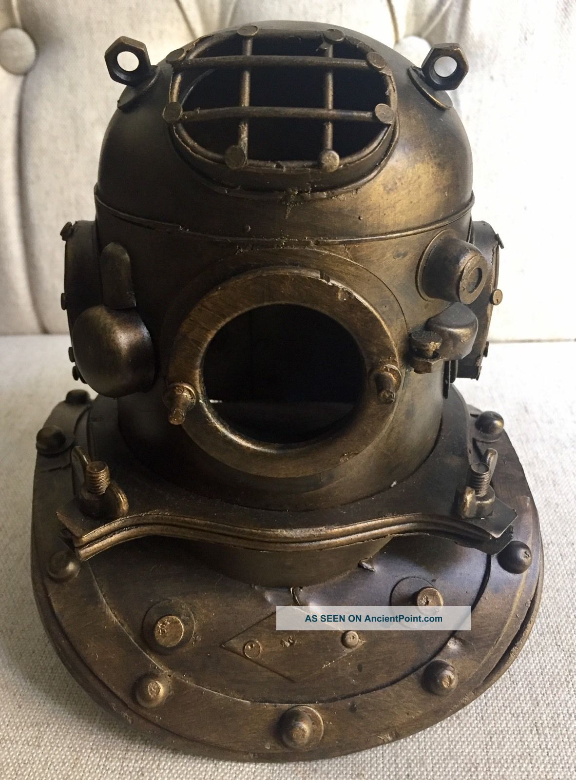 Nautical Decor Aged Bronze Scuba Diving,  Divers Helmet Diving Helmets photo