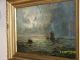 Abraham Hulk L Listed Artist C19th C Oil On Canvas Seascape Maritime Other Maritime Antiques photo 10