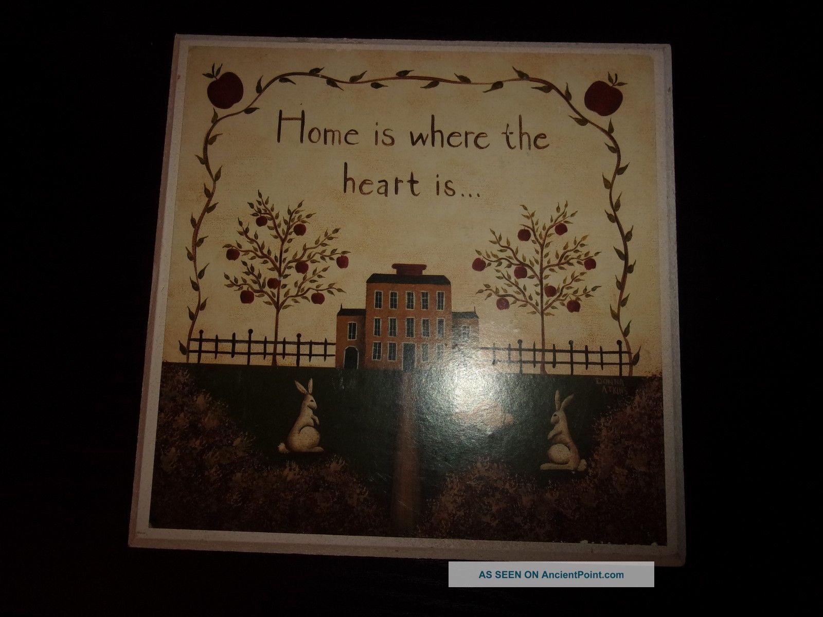 Primitive Sign Apple Tree /saltbox House Primitives photo