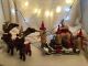 Primitive Christmas Sleigh & Reindeer With Christmas Mice Trio Village Scene Primitives photo 9