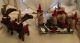Primitive Christmas Sleigh & Reindeer With Christmas Mice Trio Village Scene Primitives photo 7