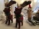 Primitive Christmas Sleigh & Reindeer With Christmas Mice Trio Village Scene Primitives photo 8