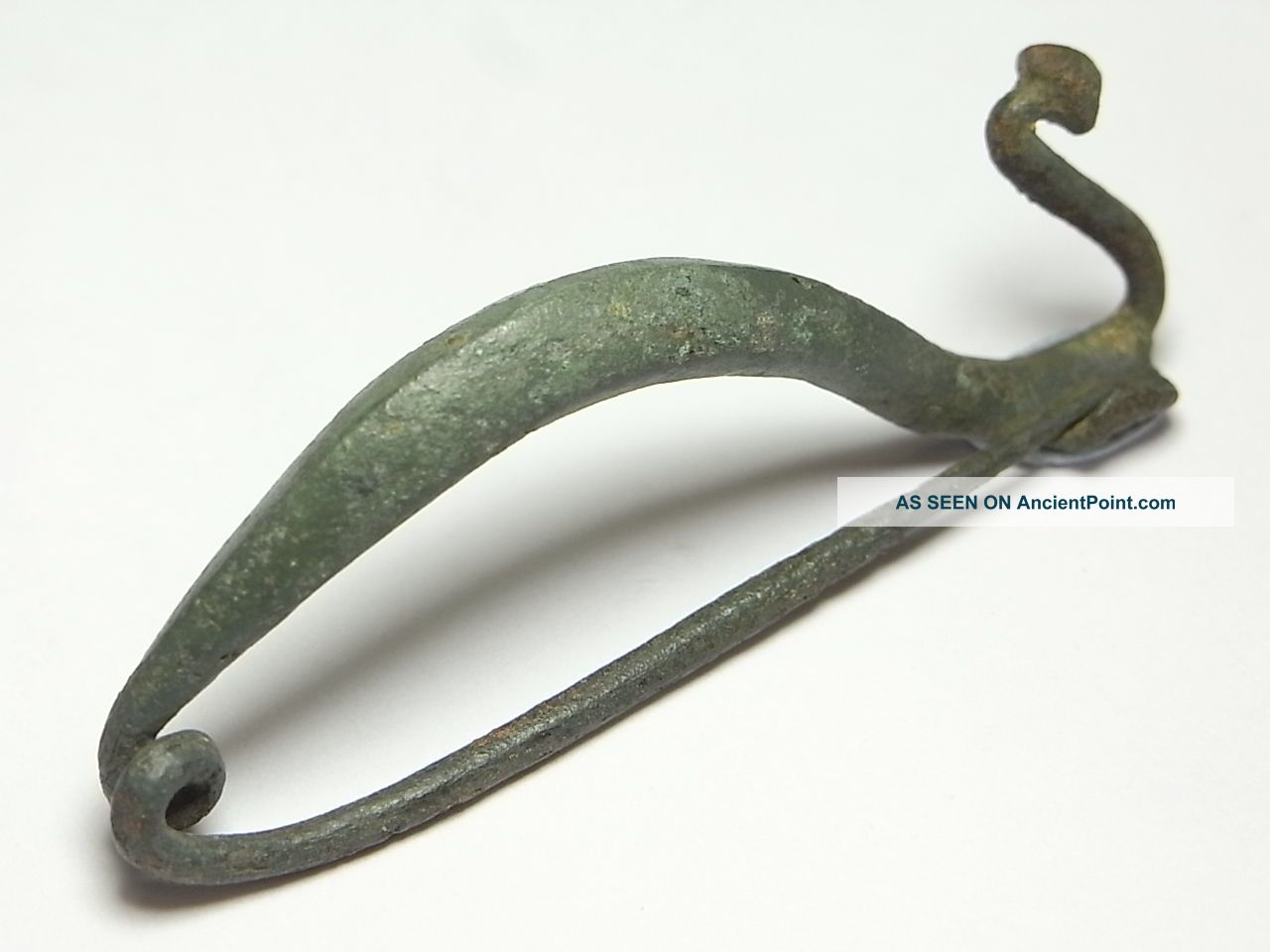 Rare Continental ' Le Tene ' Class I Bronze Celtic Iron Age Brooch.  (a646) European photo