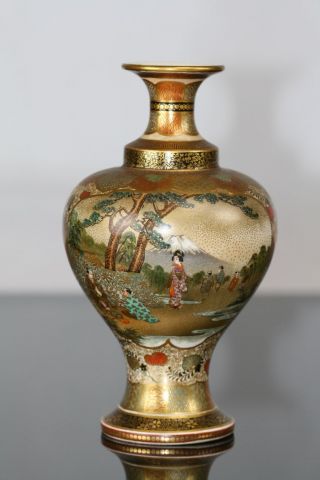 Exceptional Vase Satsuma Meiji Top Quality photo