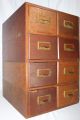 Antique 1900s Weis Library Bureau Card Index File 8 Drawer Cabinet Chest 1900-1950 photo 1