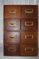 Antique 1900s Weis Library Bureau Card Index File 8 Drawer Cabinet Chest 1900-1950 photo 2
