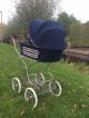 Vintage Zekiwi Baby Doll Pram Carriage Buggy Stoller Blue Baby Carriages & Buggies photo 2