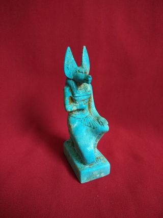 Ancient Egyptian Statue Of God Anubis (2686 – 2181 Bc) photo