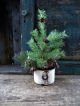 Tiny Christmas Charm Ornament Old Postcard Print Primitives photo 4