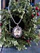 Tiny Christmas Charm Ornament Old Postcard Print Primitives photo 5
