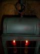 Primitive Metal Lantern,  Early Look Homestead Double Candle Light,  Hoosier Green Primitives photo 3