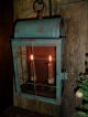 Primitive Metal Lantern,  Early Look Homestead Double Candle Light,  Hoosier Green Primitives photo 7