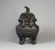 19th Century Chinese Bronze Bamboo Form Censer With Mark Other Chinese Antiques photo 2