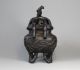 19th Century Chinese Bronze Bamboo Form Censer With Mark Other Chinese Antiques photo 4