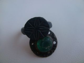 Ancient Medieval Ring & Button photo