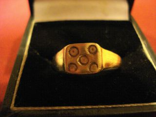 Ancient Roman ' Evil Eye ' Ring - - Detector Find photo
