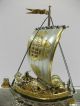 Silver980 The Japanese Treasure Ship.  94g/ 3.  31oz.  Takehiko ' S Work. Other Antique Sterling Silver photo 9
