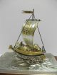 Silver980 The Japanese Treasure Ship.  94g/ 3.  31oz.  Takehiko ' S Work. Other Antique Sterling Silver photo 5