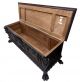 Impressive Tuscan Figural Carved Walnut Wedding Chest,  Early 19th Century 1800-1899 photo 3