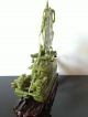 Rare 100 Chinese Natural Jade Hand - Carved Rare Dragon Boat 一帆风顺 Yifanfengshun Other Antique Chinese Statues photo 2